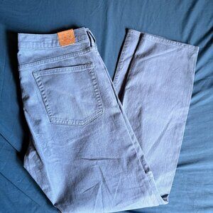J. Crew 484 Slim Fit Garment Dyed Five Pocket Pant blue 32x30 $118